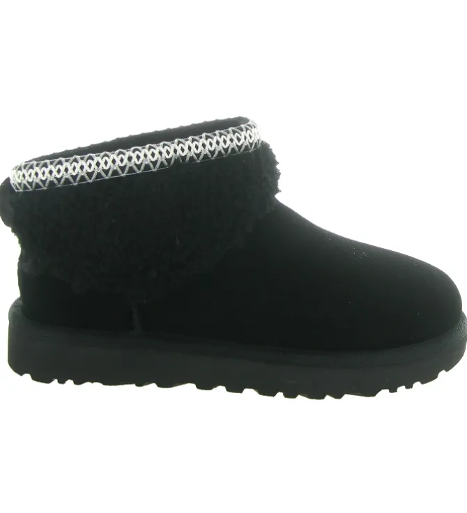 apres ski bottes fourrees - Chaussure neige - femme - Nubuck - Noir - Ugg australia