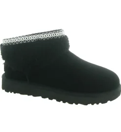 apres ski bottes fourrees - Chaussure neige - femme - Nubuck - Noir - Ugg australia