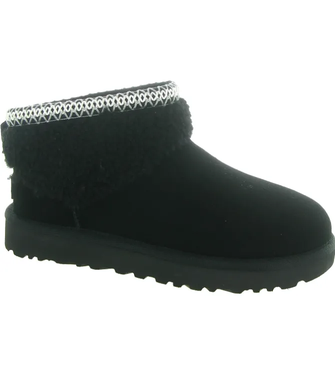 apres ski bottes fourrees - Chaussure neige - femme - Nubuck - Noir - Ugg australia