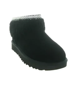 apres ski bottes fourrees - Chaussure neige - femme - Nubuck - Noir - Ugg australia