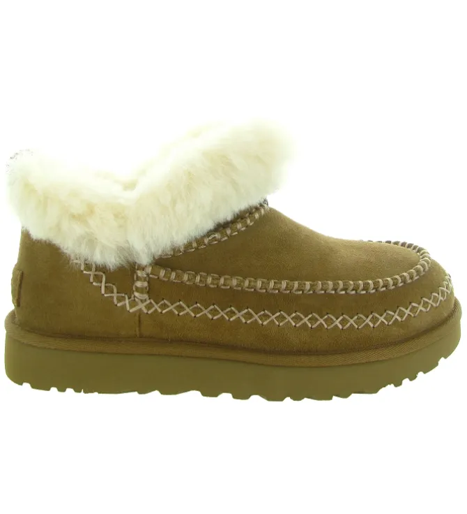 apres ski bottes fourrees - Chaussure neige - femme - Nubuck - Crème - Ugg australia