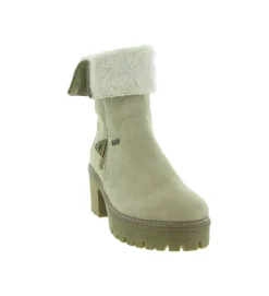 apres ski bottes fourrees - Chaussure neige - femme - Synthétique - Beige - Rieker