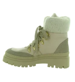 apres ski bottes fourrees - Chaussure neige - femme - Cuir - Taupe - Armando