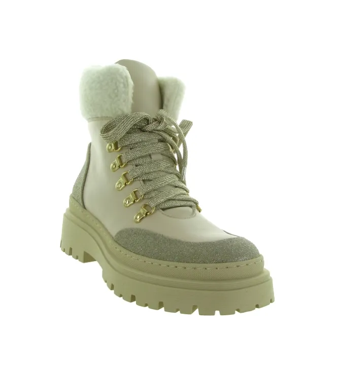 apres ski bottes fourrees - Chaussure neige - femme - Cuir - Taupe - Armando
