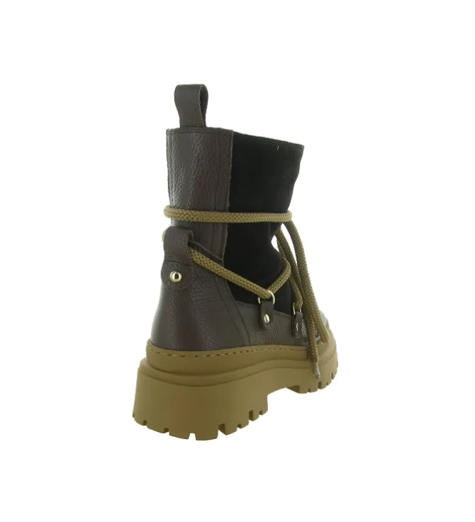 apres ski bottes fourrees - Chaussure neige - femme - Nubuck - Marron - Armando