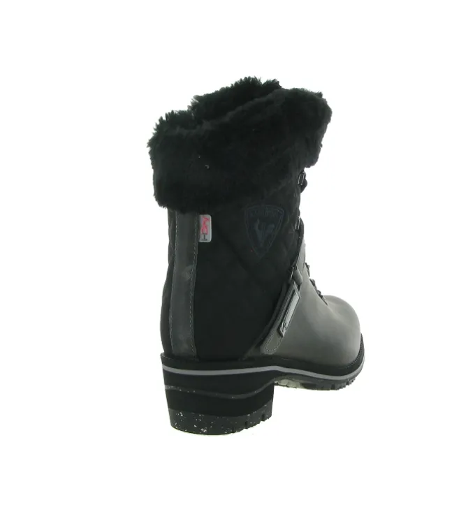 apres ski bottes fourrees - Chaussure neige - femme - Cuir - Anthracite - Rossignol