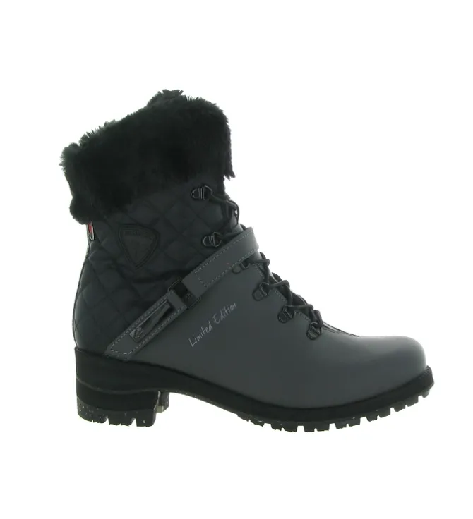 apres ski bottes fourrees - Chaussure neige - femme - Cuir - Anthracite - Rossignol
