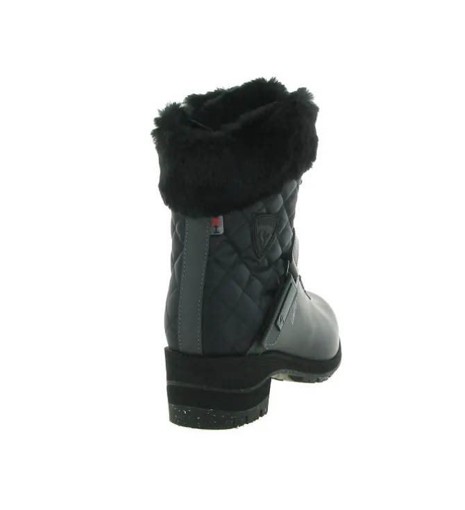 apres ski bottes fourrees - Chaussure neige - femme - Cuir - Anthracite - Rossignol