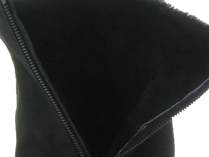 apres ski bottes fourrees - Chaussure neige - femme - Nubuck - Noir - Euroesse