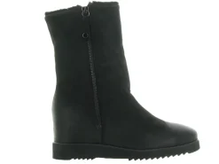 apres ski bottes fourrees - Chaussure neige - femme - Nubuck - Noir - Euroesse