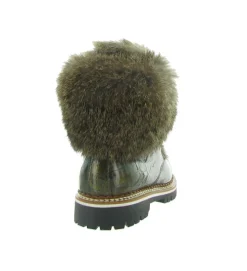 apres ski bottes fourrees - Chaussure neige - femme - Cuir - Bronze - La thuile