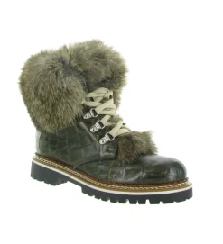 apres ski bottes fourrees - Chaussure neige - femme - Cuir - Bronze - La thuile