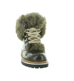 apres ski bottes fourrees - Chaussure neige - femme - Cuir - Bronze - La thuile