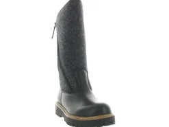 apres ski bottes fourrees - Chaussure neige - femme - Nubuck - Noir - La thuile