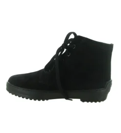 apres ski bottes fourrees - Chaussure neige - femme - Cuir - Noir - La thuile