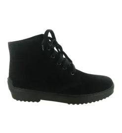 apres ski bottes fourrees - Chaussure neige - femme - Cuir - Noir - La thuile
