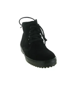 apres ski bottes fourrees - Chaussure neige - femme - Cuir - Noir - La thuile