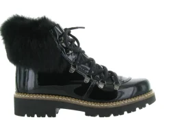 apres ski bottes fourrees - Chaussure neige - femme - Cuir - Noir - Armando