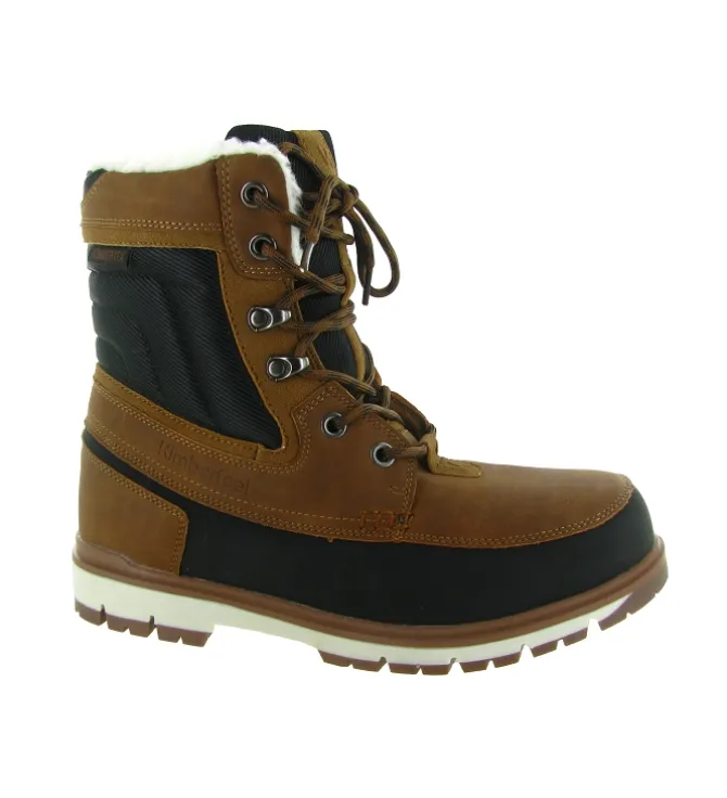 apres ski bottes fourrees - Chaussures neige - homme - Synthétique - Chestnut - Kimberfeel