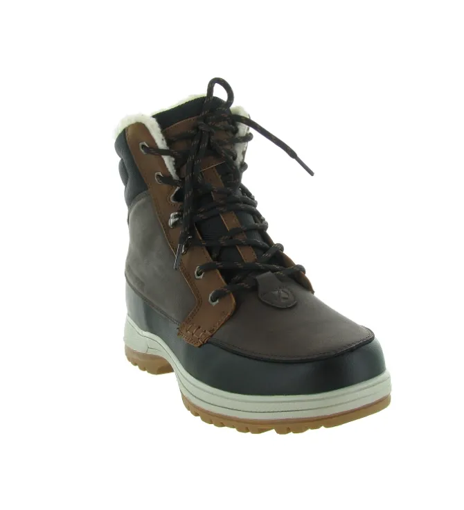 apres ski bottes fourrees - Chaussures neige - homme - Synthétique - Marron - Kimberfeel