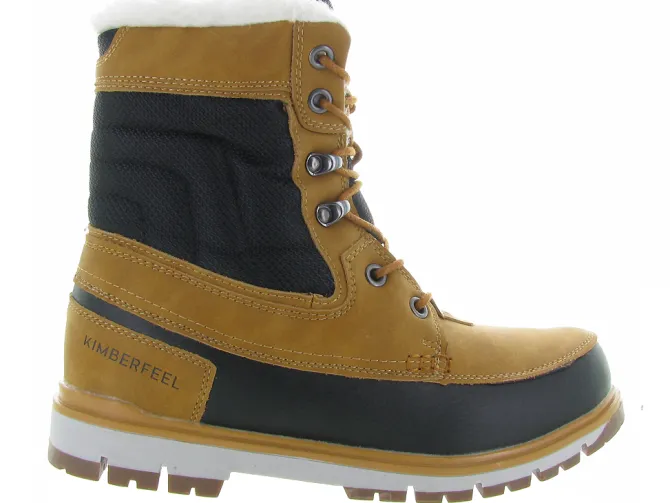 apres ski bottes fourrees - Chaussures neige - homme - Synthétique - Jaune - Kimberfeel
