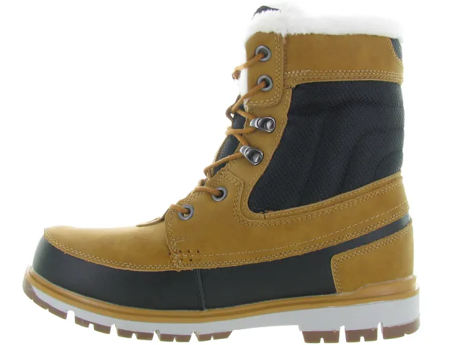 apres ski bottes fourrees - Chaussures neige - homme - Synthétique - Jaune - Kimberfeel