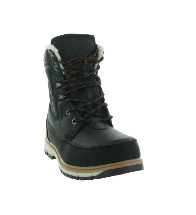 apres ski bottes fourrees - Chaussures neige - homme - Synthétique - Noir - Kimberfeel