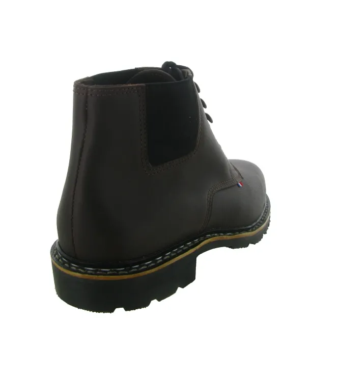 apres ski bottes fourrees - Chaussures neige - homme - Cuir - Marron - Le soulor