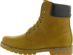 apres ski bottes fourrees - Chaussures neige - homme - Cuir - Jaune - Panama jack