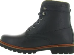 apres ski bottes fourrees - Chaussures neige - homme - Cuir - Noir - Panama jack