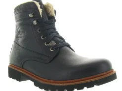 apres ski bottes fourrees - Chaussures neige - homme - Cuir - Noir - Panama jack