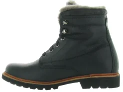 apres ski bottes fourrees - Chaussures neige - homme - Cuir - Noir - Panama jack