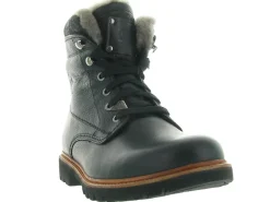 apres ski bottes fourrees - Chaussures neige - homme - Cuir - Noir - Panama jack