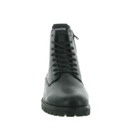 apres ski bottes fourrees - Chaussures neige - homme - Cuir - Noir - Black stone