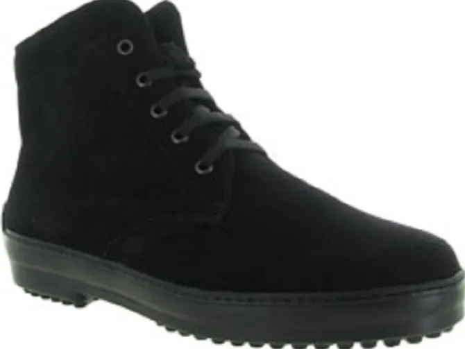 apres ski bottes fourrees - Chaussures neige - homme - Nubuck - Noir - La thuile