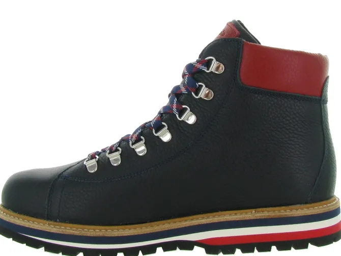 apres ski bottes fourrees - Chaussures neige - homme - Cuir - Bleu Marine - Oscar