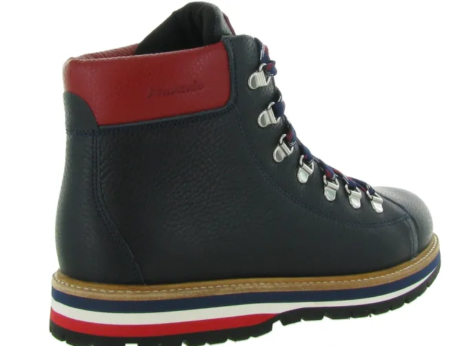 apres ski bottes fourrees - Chaussures neige - homme - Cuir - Bleu Marine - Oscar