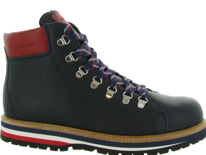 apres ski bottes fourrees - Chaussures neige - homme - Cuir - Bleu Marine - Oscar