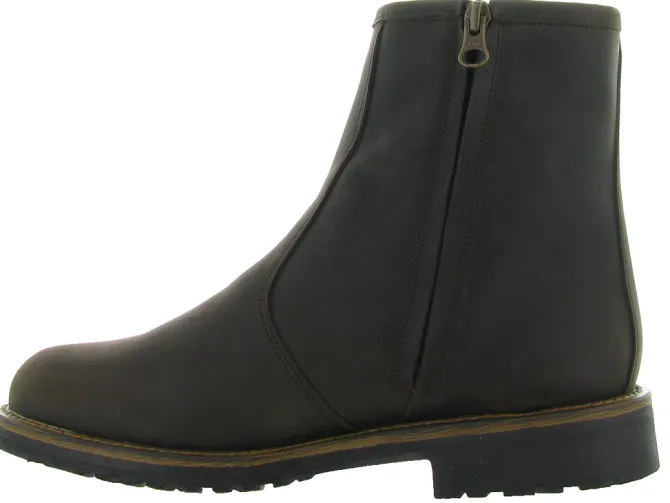 apres ski bottes fourrees - Chaussures neige - homme - Cuir - Marron - La thuile