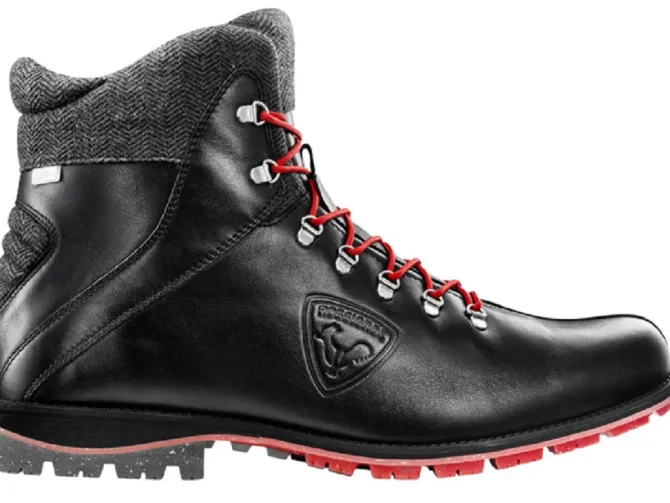 apres ski bottes fourrees - Chaussures neige - homme - Cuir - Noir - Rossignol
