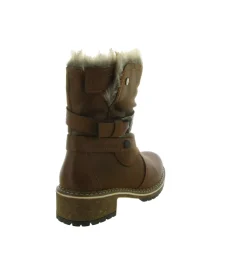 apres ski bottes fourrees - Chaussure neige - femme - Synthétique - Marron - Kimberfeel