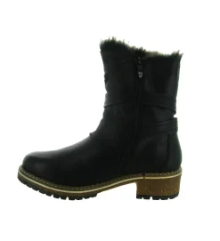 apres ski bottes fourrees - Chaussure neige - femme - Synthétique - Noir - Kimberfeel