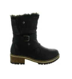 apres ski bottes fourrees - Chaussure neige - femme - Synthétique - Noir - Kimberfeel