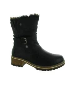 apres ski bottes fourrees - Chaussure neige - femme - Synthétique - Noir - Kimberfeel