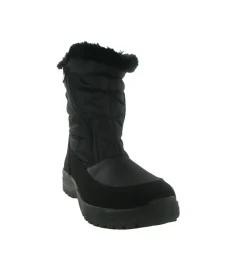 apres ski bottes fourrees - Chaussure neige - femme - Synthétique - Noir - Jacalu