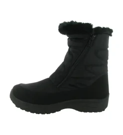 apres ski bottes fourrees - Chaussure neige - femme - Synthétique - Noir - Jacalu