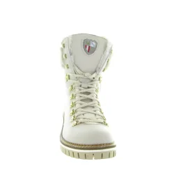 apres ski bottes fourrees - Chaussure neige - femme - Cuir - Blanc - New italia shoes