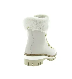 apres ski bottes fourrees - Chaussure neige - femme - Cuir - Blanc - New italia shoes