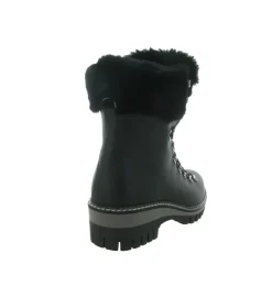 apres ski bottes fourrees - Chaussure neige - femme - Cuir - Noir - New italia shoes