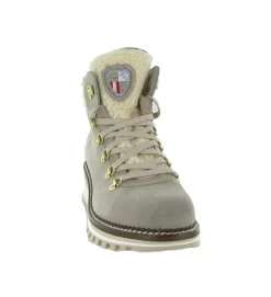 apres ski bottes fourrees - Chaussure neige - femme - Nubuck - Gris - New italia shoes